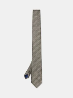 Sale Semi Plain Tie 100% Silk 7,5cm Gravatas