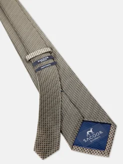 Sale Semi Plain Tie 100% Silk 7,5cm Gravatas