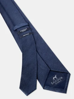 Discount Semi Plain Tie 100% Silk 7,5cm Gravatas
