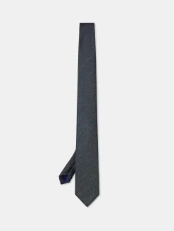 Discount Semi Plain Tie 100% Silk 7,5cm Gravatas