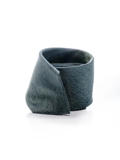 Discount Semi Plain Tie 100% Silk 7,5cm Gravatas