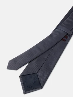 Online Semi Plain Tie 100% Silk 8cm Gravatas