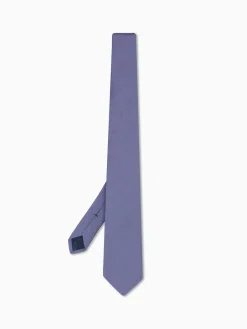 Online Semi Plain Tie 100% Silk 8cm Gravatas