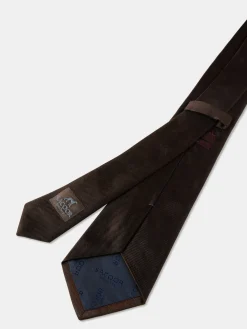 Discount Semi Plain Tie 100% Silk 8cm Gravatas