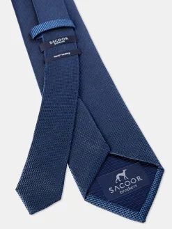 Outlet Semi Plain Tie 100% Silk 7,5cm Gravatas