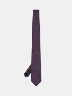 Online Semi Plain Tie 100% Silk 7,5cm Gravatas
