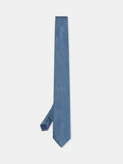 Online Semi Plain Tie 100% Silk 7,5cm Gravatas