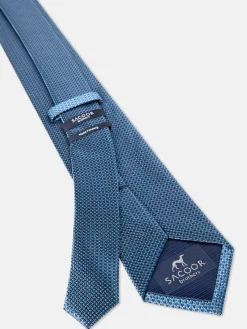 Online Semi Plain Tie 100% Silk 7,5cm Gravatas