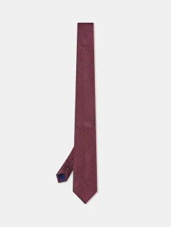 Online Semi Plain Tie 100% Silk 7,5cm Gravatas