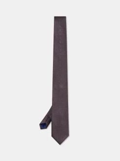 Online Semi Plain Tie 100% Silk 7,5cm Gravatas