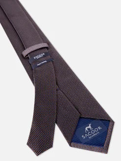 Online Semi Plain Tie 100% Silk 7,5cm Gravatas