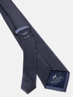 Online Semi Plain Tie 100% Silk 7,5cm Gravatas