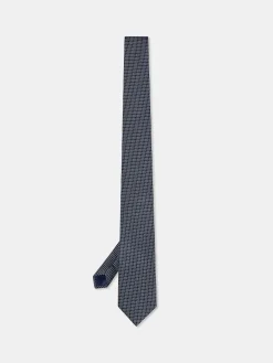 Online Semi Plain Tie 100% Silk 7,5cm Gravatas