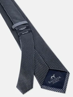 Online Semi Plain Tie 100% Silk 7,5cm Gravatas