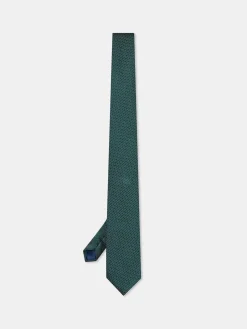 Online Semi Plain Tie 100% Silk 7,5cm Gravatas