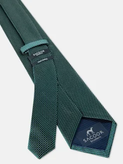 Online Semi Plain Tie 100% Silk 7,5cm Gravatas