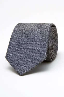 Best Semi Plain Tie Silk and Wool Blend 7,5cm Gravatas