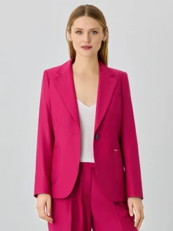 Single-Breasted Suit Blazer In Rayon Blend MULHER Fatos|Blazers
