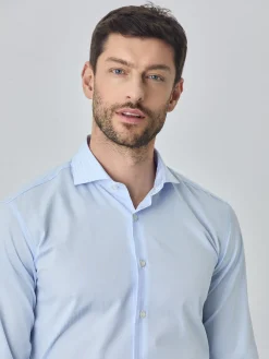 Clearance Slim fit business stripes shirt Camisas Clássicas