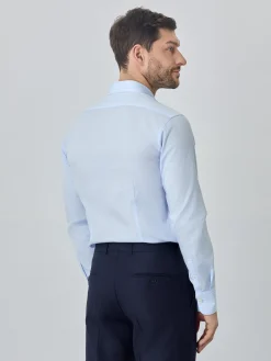 Clearance Slim fit business stripes shirt Camisas Clássicas