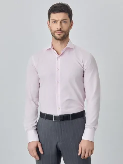 Best Slim fit business stripes shirt Camisas Clássicas