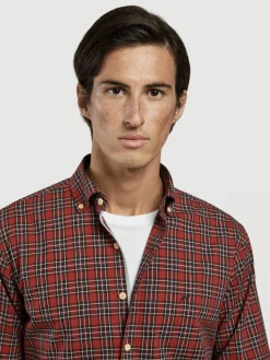 Clearance Slim fit casual checks shirt Camisas Casuais