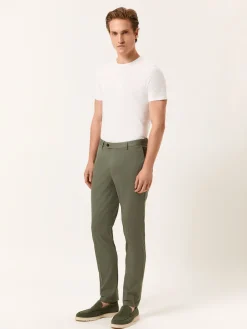 Discount Slim Fit Casual Trousers in Comfort Cotton Calças Casuais|Calças Casuais