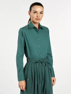 Best Slim Fit Classic Shirt MULHER Camisas