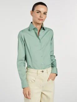 Best Slim Fit Classic Shirt MULHER Camisas