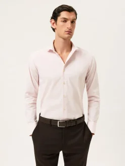 Online Slim Fit Cotton Stretch Travel Shirt With Dublin Collar Camisas Clássicas