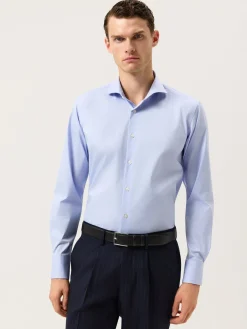 Online Slim Fit Cotton Stretch Travel Shirt With Dublin Collar Camisas Clássicas