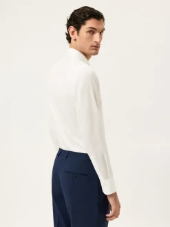 Hot Slim Fit Dobby Formal Shirt With Oxford Collar Camisas Clássicas
