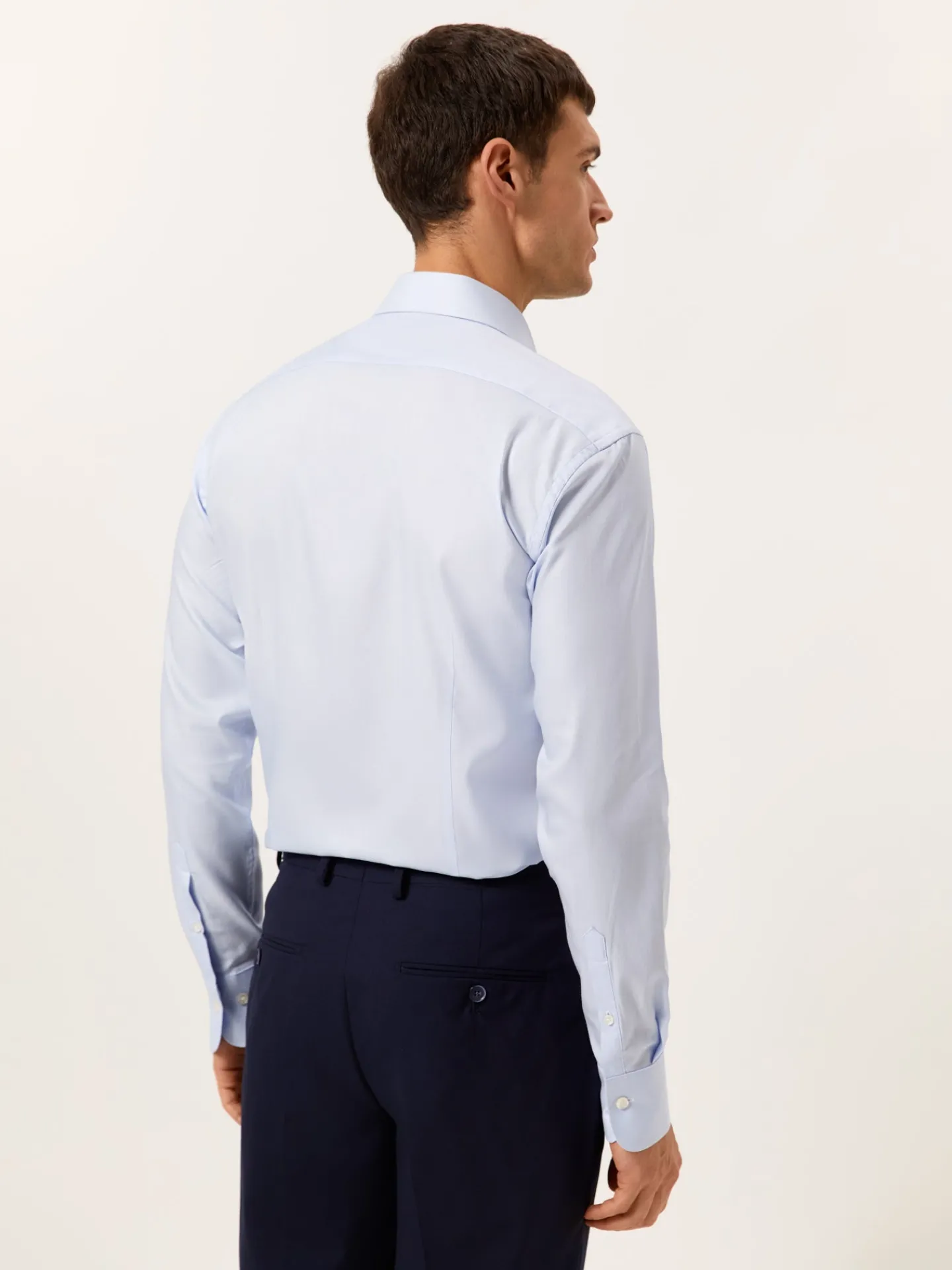 Online Slim Fit Formal Oxford Shirt in 100% Cotton Camisas Clássicas|Camisas Clássicas