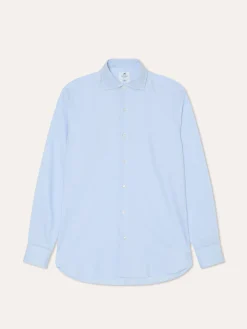 Outlet Slim Fit Formal Oxford Shirt in 100% Cotton Camisas Clássicas|Camisas Clássicas