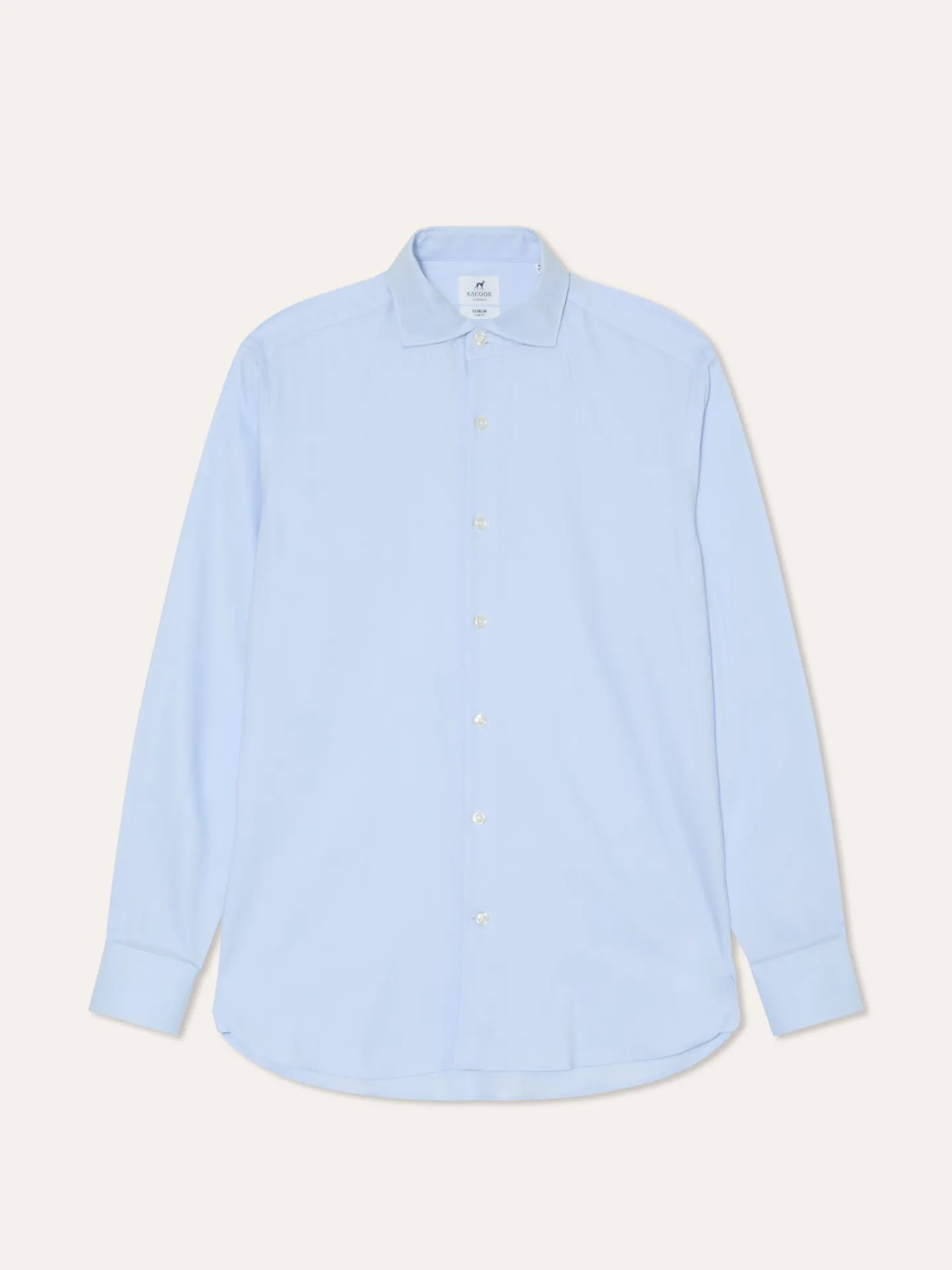 Outlet Slim Fit Formal Oxford Shirt in 100% Cotton Camisas Clássicas|Camisas Clássicas