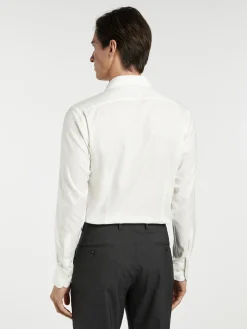 New Slim Fit Formal Oxford Shirt in 100% Cotton Camisas Clássicas|Camisas Clássicas