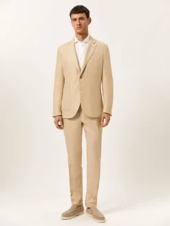 Discount Slim Fit Formal Suit in 100% Linen Fatos|Fatos