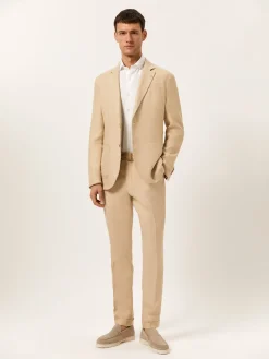 Discount Slim Fit Formal Suit in 100% Linen Fatos|Fatos