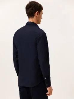 Best Slim Fit Garment Dye Open Oxford Shirt in Comfort Cotton Camisas Casuais|Camisas Casuais