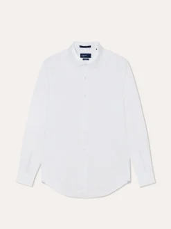 Best Slim Fit Garment Dye Poplin Open Shirt in Comfort Cotton Camisas Casuais|Camisas Casuais