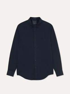 Online Slim Fit Garment Dye Poplin Shirt in Comfort Cotton Camisas Casuais|Camisas Casuais