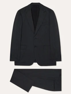 Sale Slim Fit Herringbone Suit in Performance Wool Fatos