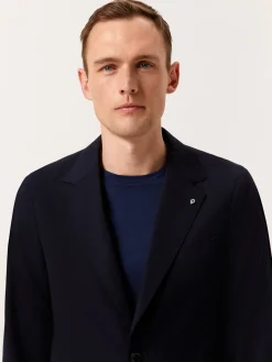 Discount Slim Fit Herringbone Suit in Performance Wool Fatos