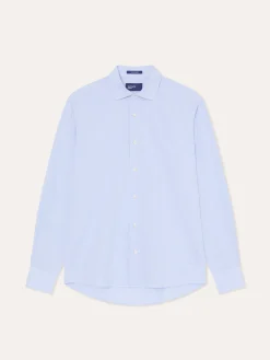 Best Slim Fit Houndstooth Cotton Linen Shirt with Open Collar Camisas Casuais