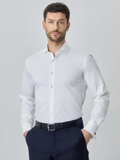 New Slim fit k-easy plain poplin comfort shirt Camisas Clássicas