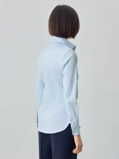 Discount Slim Fit K-easy Plain Poplin Comfort Shirt With Open Collar MULHER Camisas