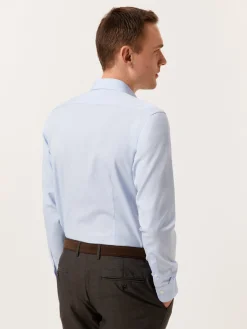 New Slim Fit Micro-Pied Poule Shirt with Dublin Collar Camisas Clássicas