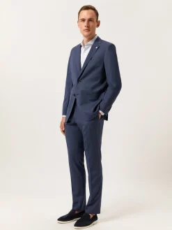 Outlet Slim Fit Micro-Stripes Shirt with Dublin Collar Camisas Clássicas