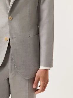 Best Slim Fit Mélange Suit in Wool Fatos