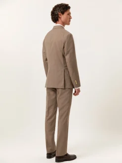 Slim Fit Mélange Suit in Wool Fatos